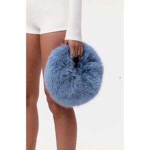 Naked Wardrobe Faux Fur Micro Mini Handbag
